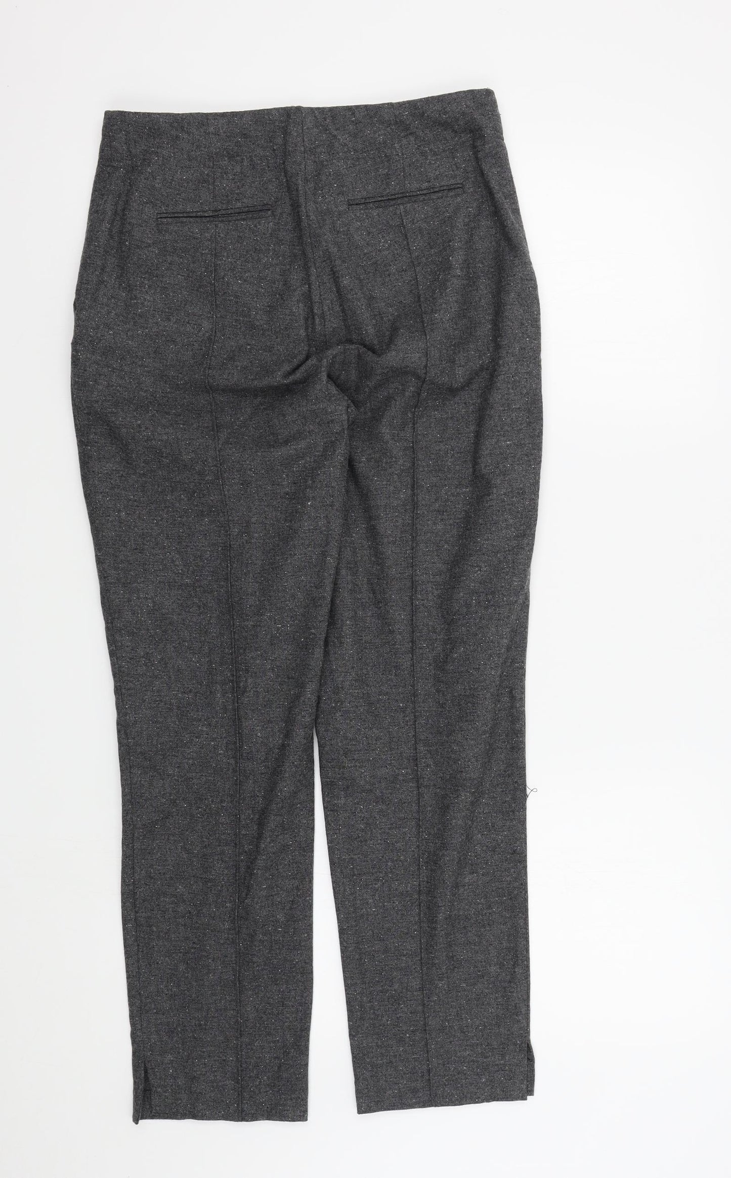 M&S Womens Grey   Trousers  Size 8 L26 in