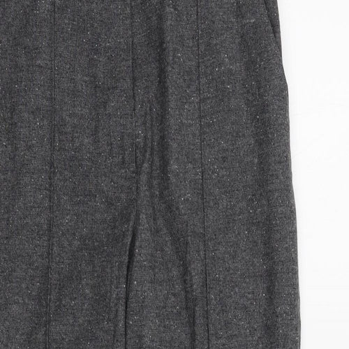 M&S Womens Grey   Trousers  Size 8 L26 in