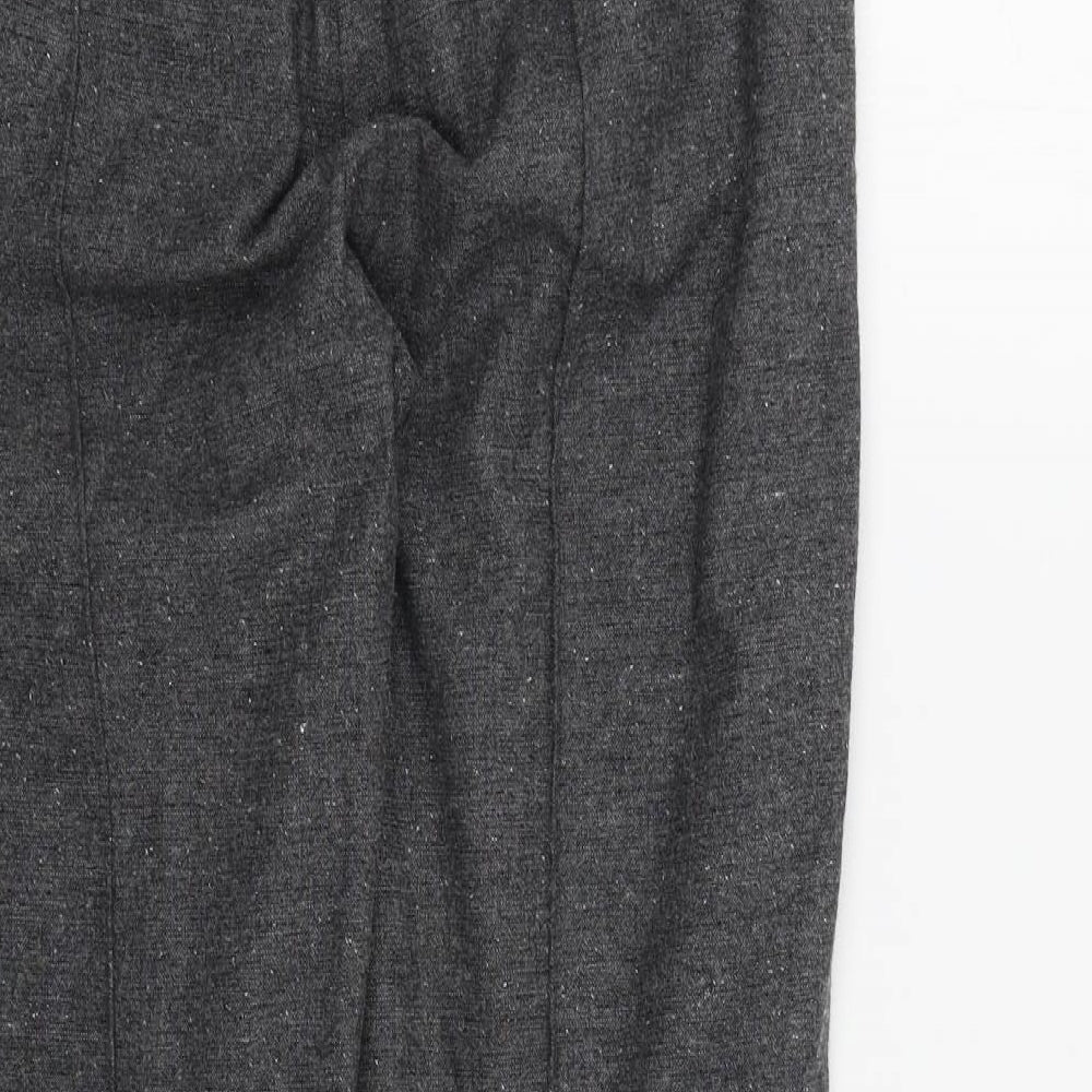 M&S Womens Grey   Trousers  Size 8 L26 in