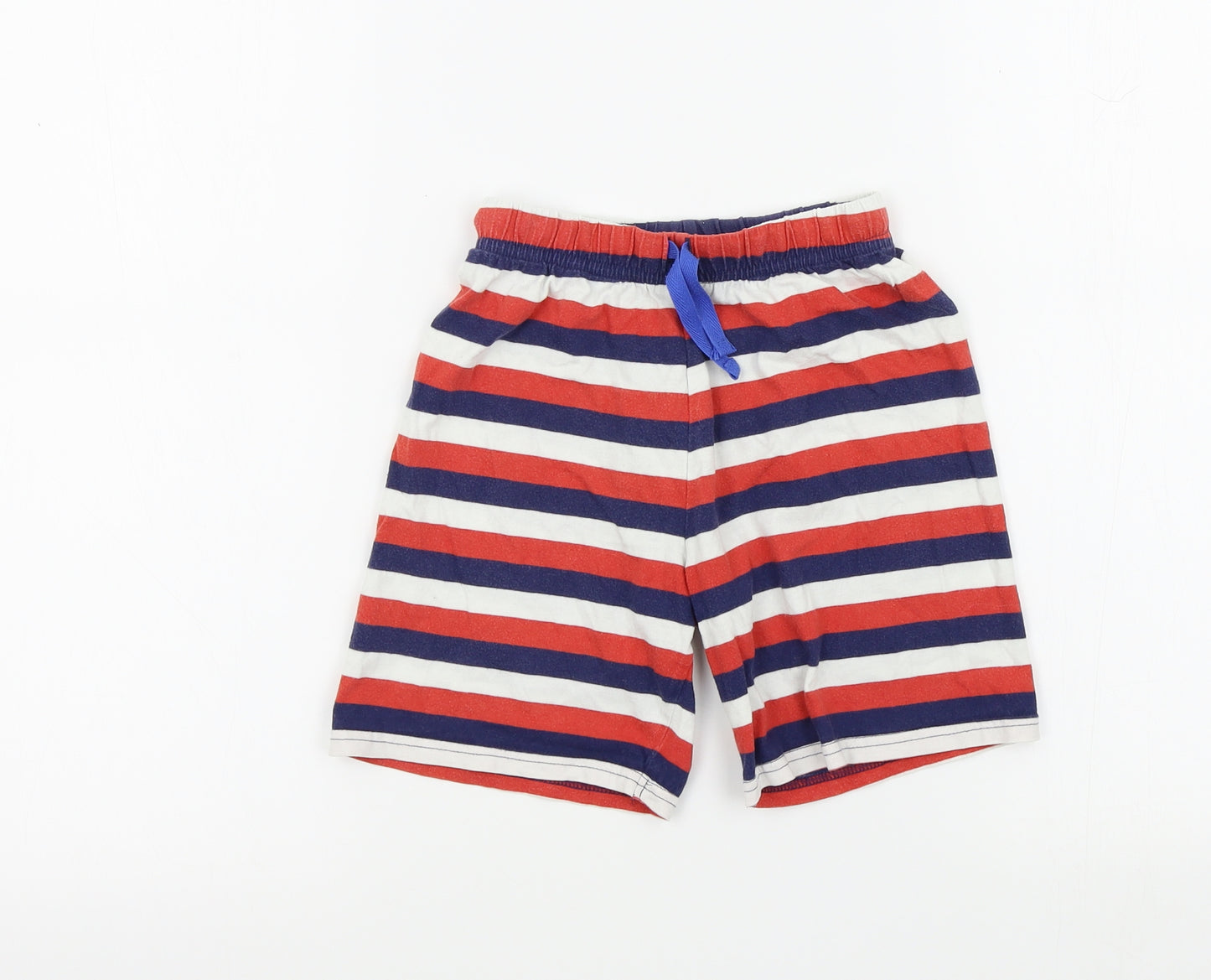 M&S Boys Multicoloured Striped  Bermuda Shorts Size 5-6 Years