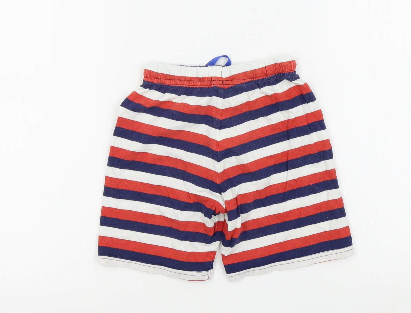 M&S Boys Multicoloured Striped  Bermuda Shorts Size 5-6 Years