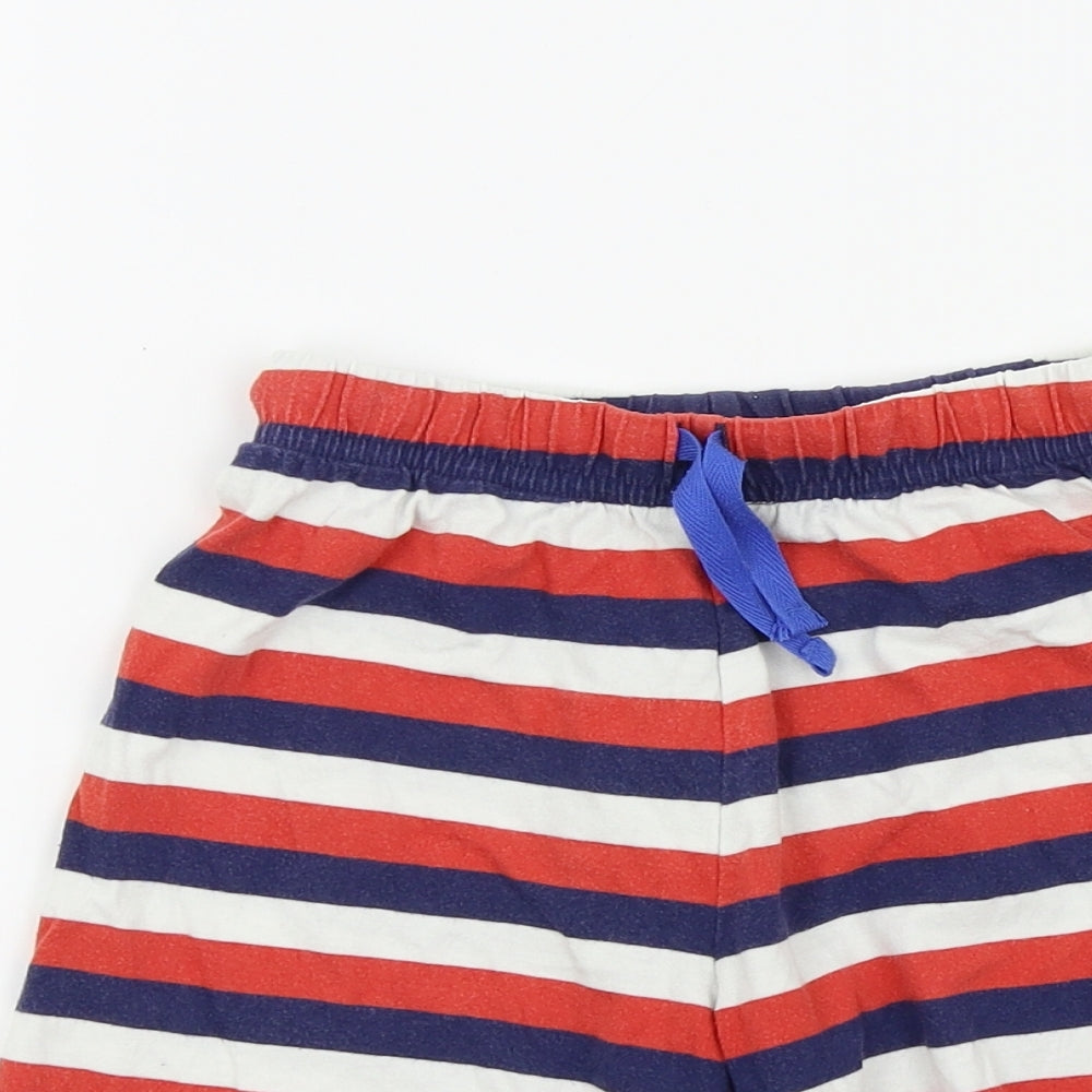 M&S Boys Multicoloured Striped  Bermuda Shorts Size 5-6 Years