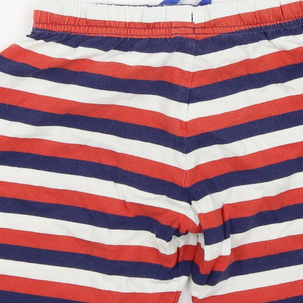 M&S Boys Multicoloured Striped  Bermuda Shorts Size 5-6 Years