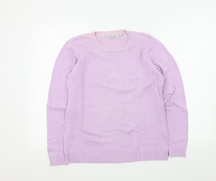EWM Womens Purple Pullover Jumper Size 14