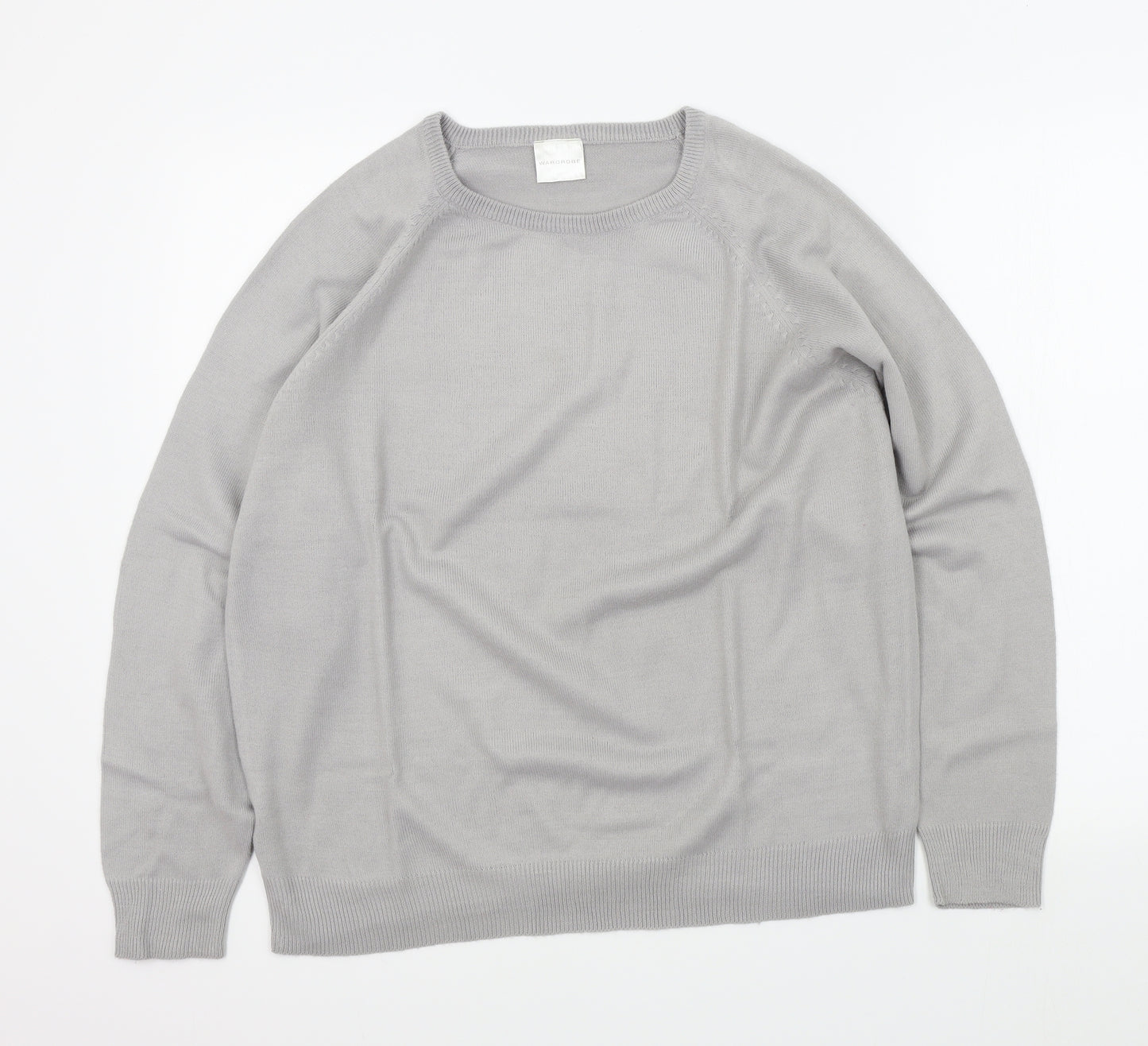 Wardrobe Womens Grey   Pullover Jumper Size 14