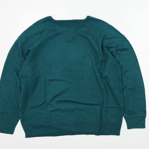 Wardrobe Womens Green   Pullover Jumper Size 12