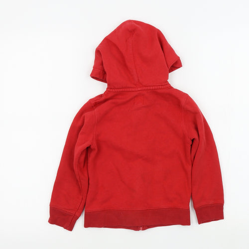 Gap Boys Red Colourblock  Full Zip Jumper Size XS