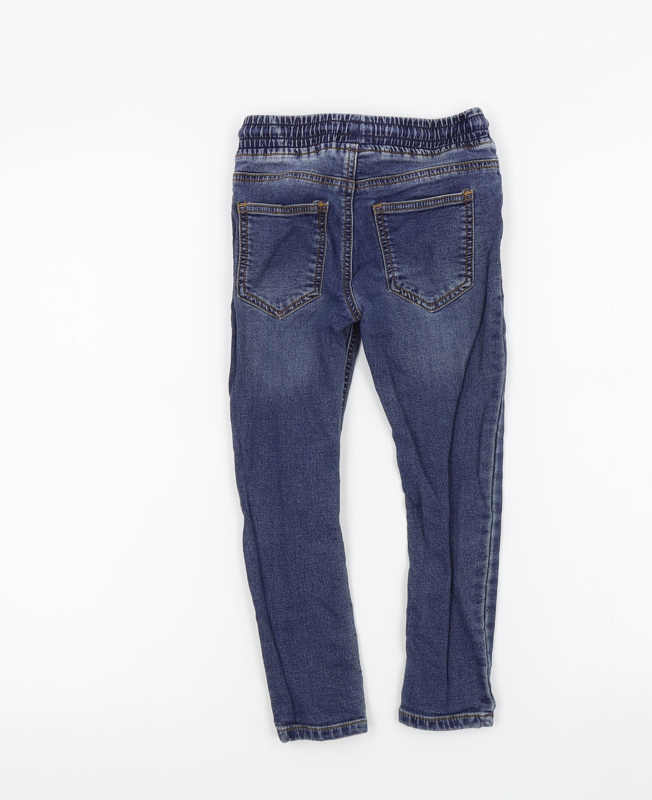 NEXT Boys Blue Colourblock  Skinny Jeans Size 6 Years