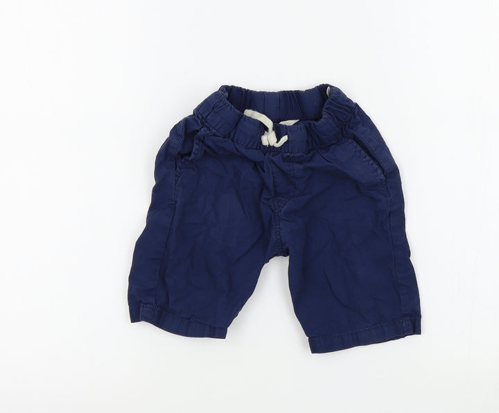 H&M Boys Blue Colourblock Bermuda Shorts Size 6 Years