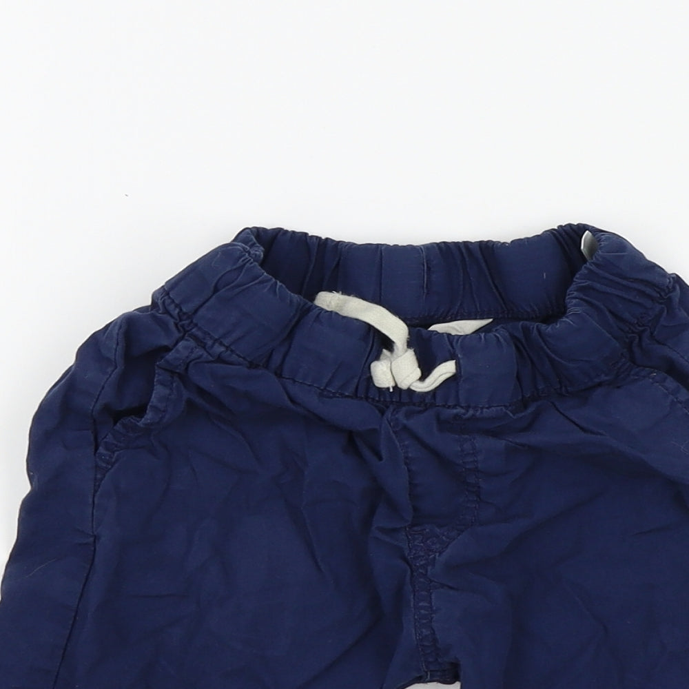 H&M Boys Blue Colourblock  Bermuda Shorts Size 6 Years