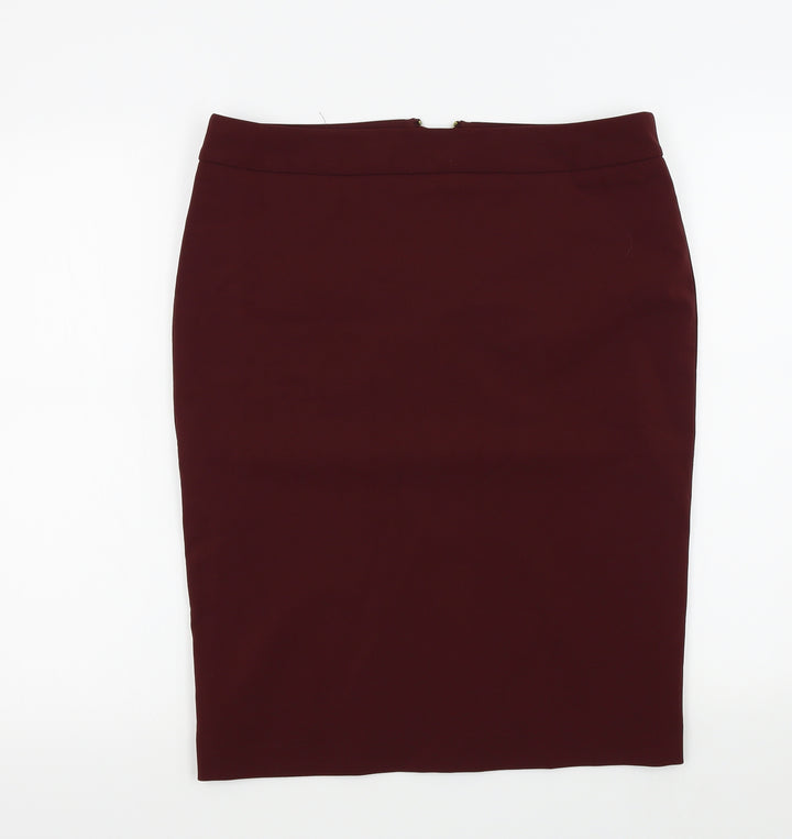 Preworn Womens Red A-Line Skirt Size M