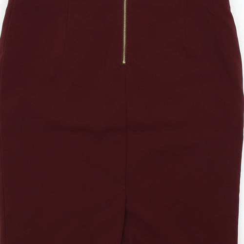 Preworn Womens Red   A-Line Skirt Size M