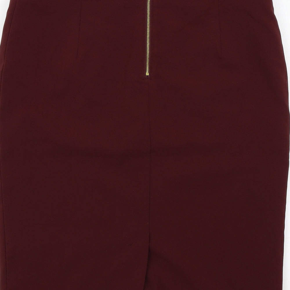 Preworn Womens Red   A-Line Skirt Size M