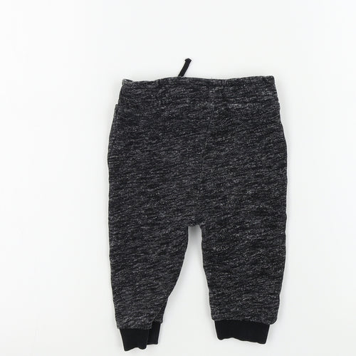 Nutmeg Boys Black Colourblock  Jogger Leggings Size 9-12 Months