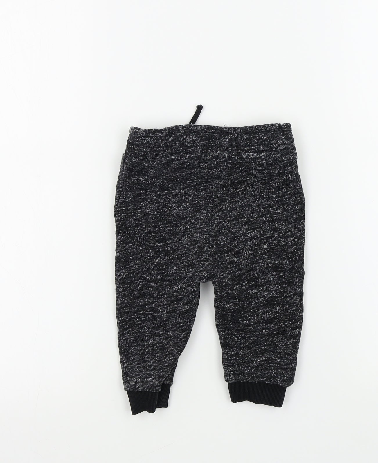 Nutmeg Boys Black Colourblock  Jogger Leggings Size 9-12 Months