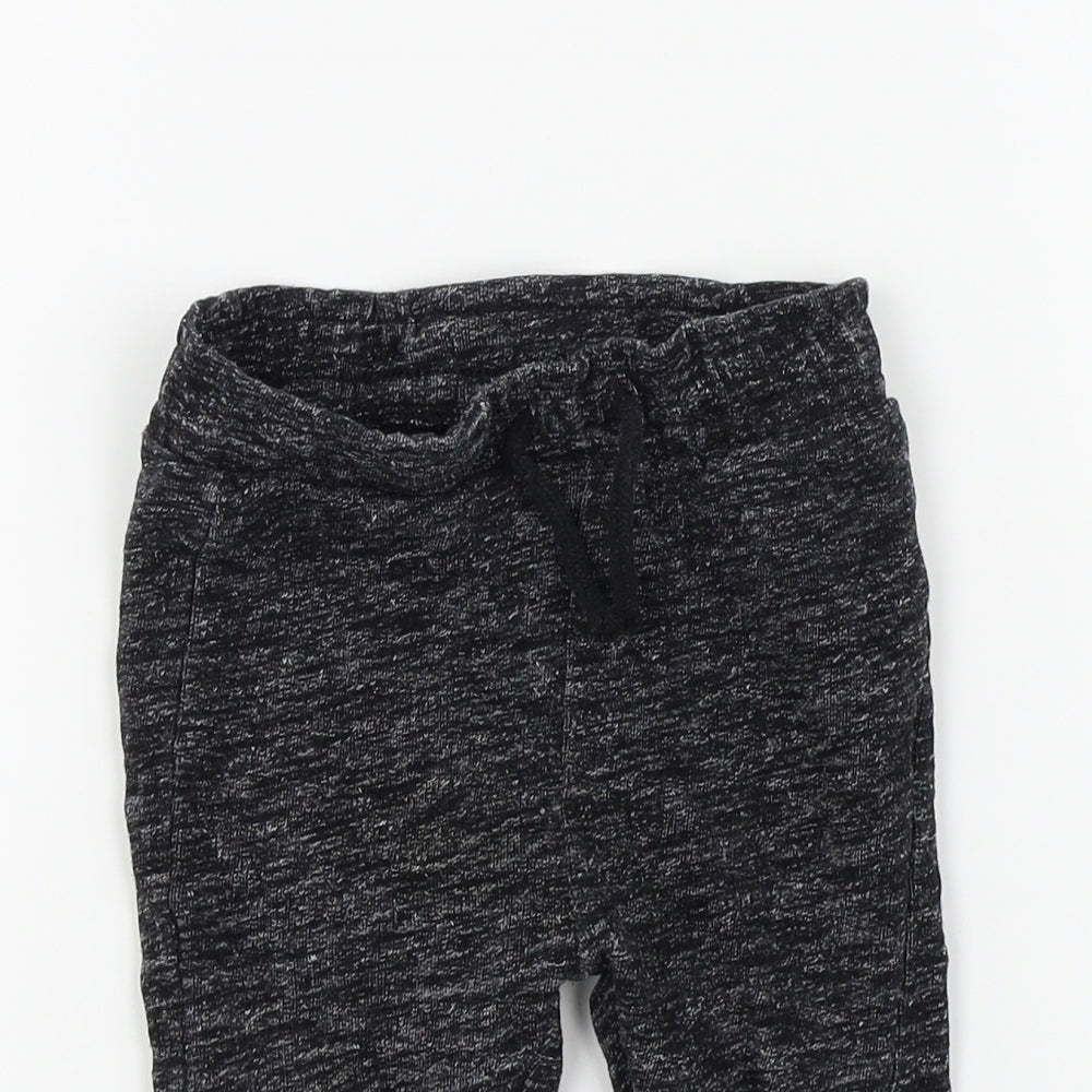 Nutmeg Boys Black Colourblock  Jogger Leggings Size 9-12 Months