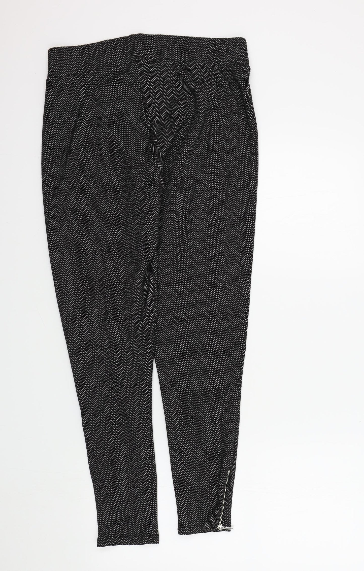 F&F Womens Black Geometric  Trousers  Size 18 L27 in