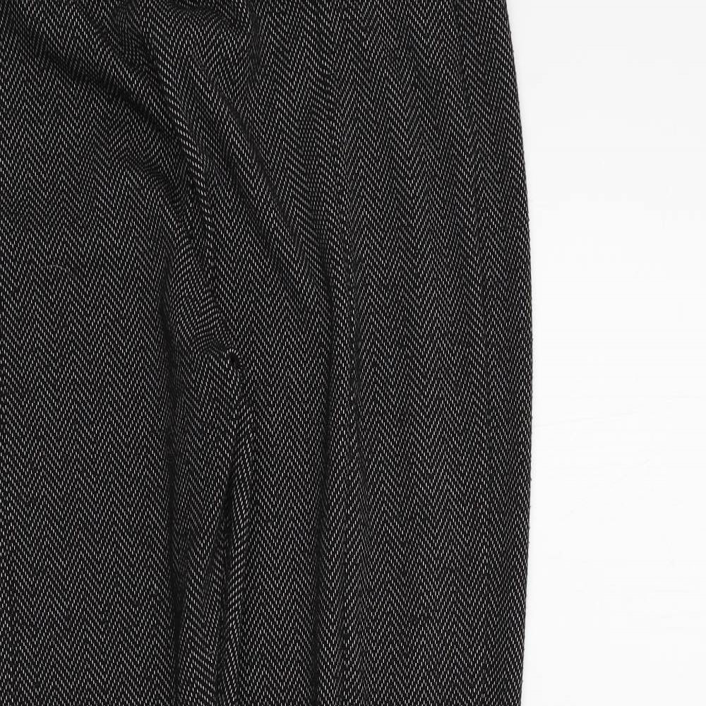 F&F Womens Black Geometric  Trousers  Size 18 L27 in