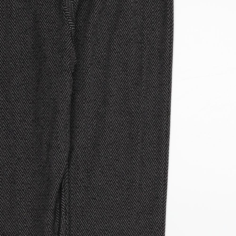 F&F Womens Black Geometric  Trousers  Size 18 L27 in