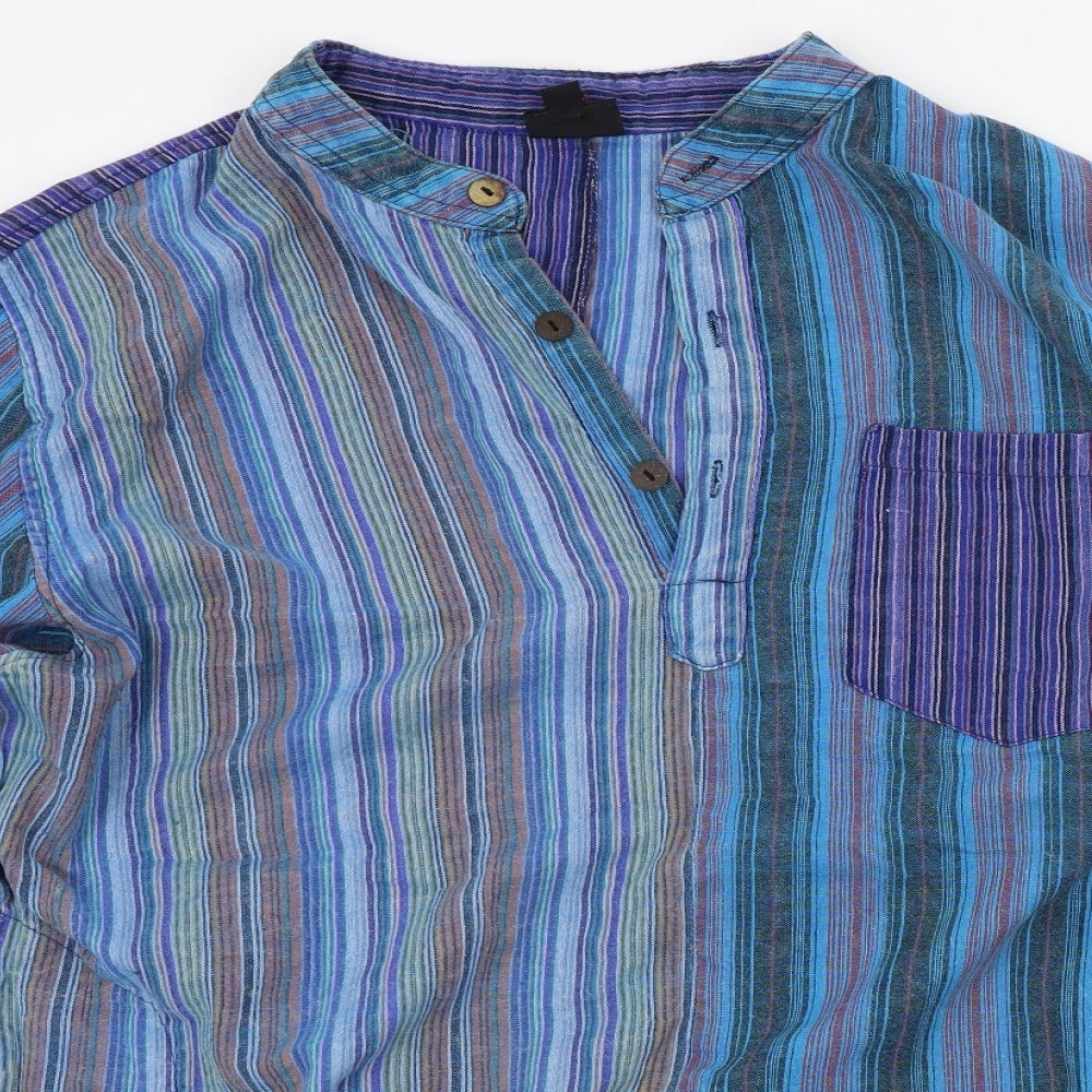 Gringo Mens Multicoloured Striped   Button-Up Size XL