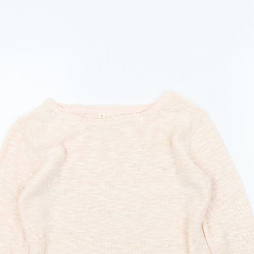 YD Girls Pink Colourblock  Pullover Jumper Size 11-12 Years