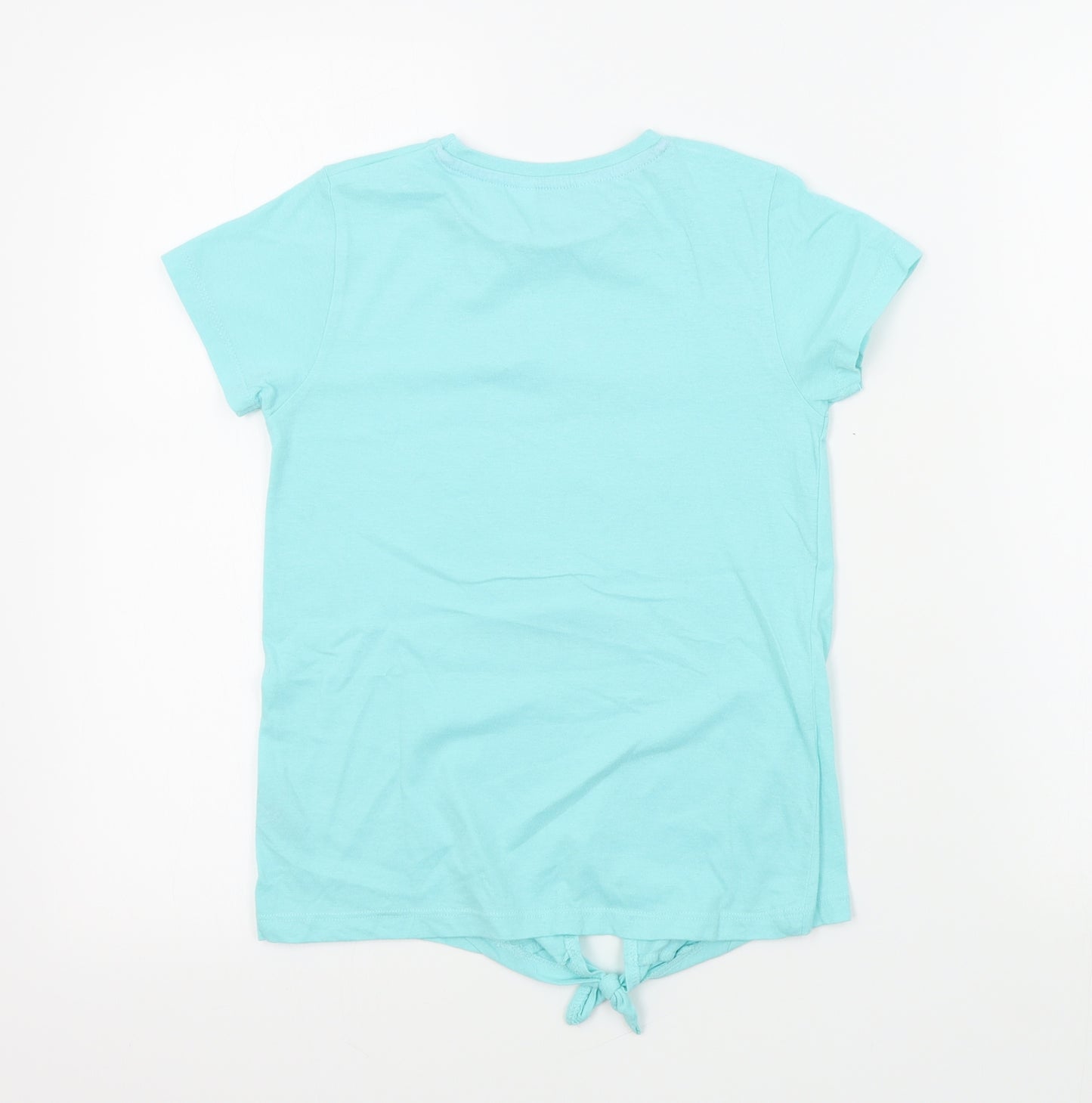 pep&co Girls Blue Colourblock  Basic T-Shirt Size 8 Years