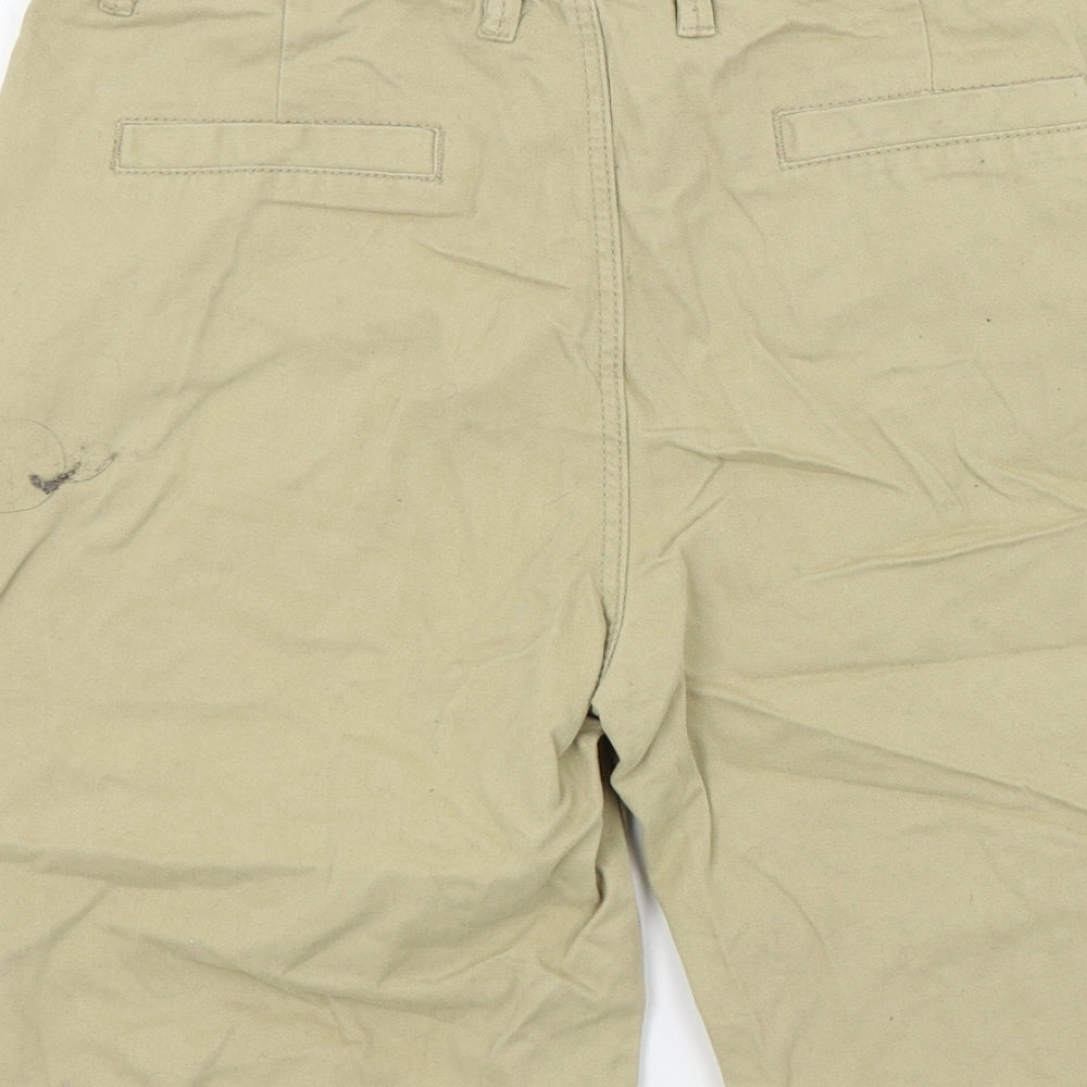 denim&co Boys Beige Colourblock  Chino Shorts Size 12-13 Years