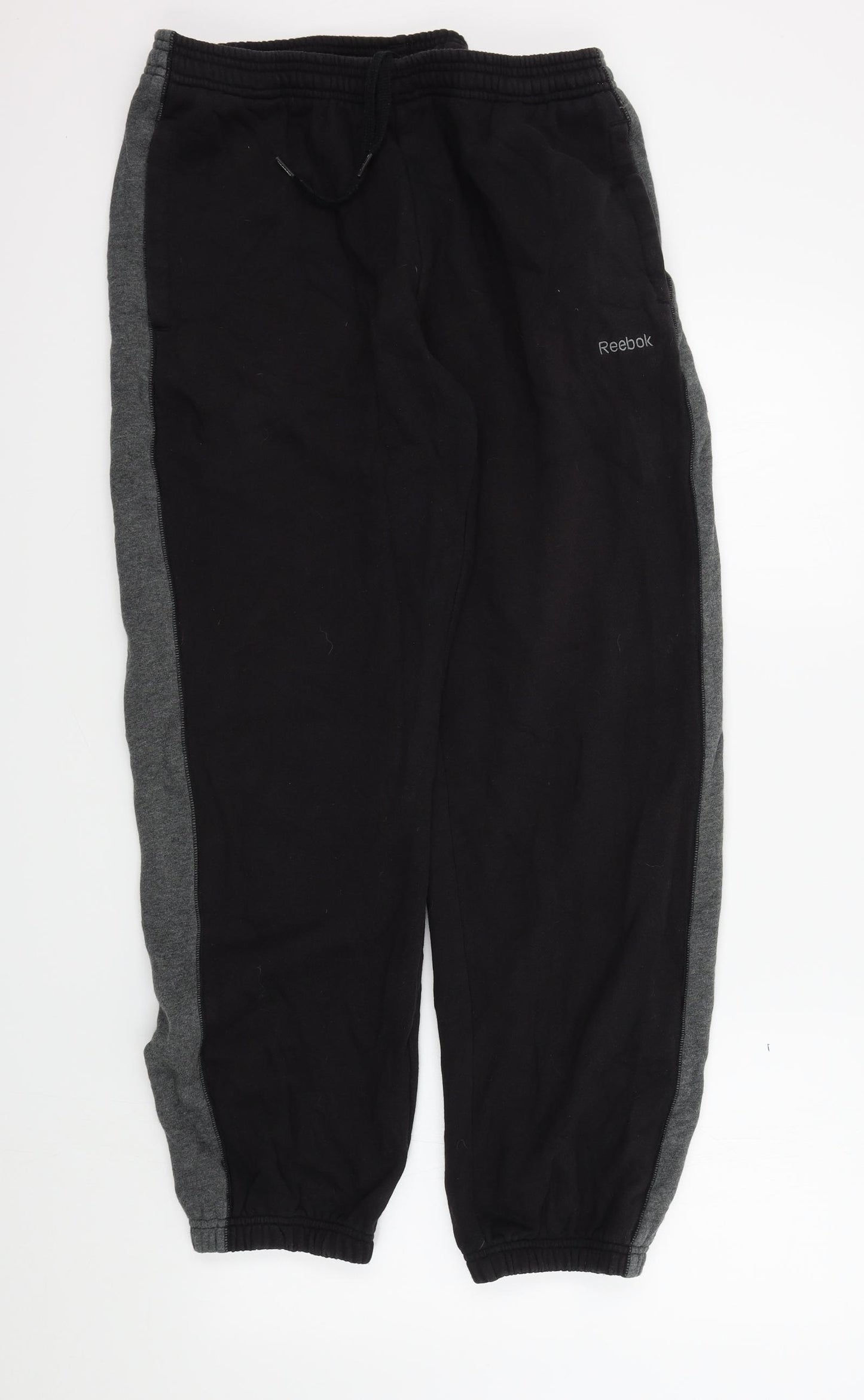 Reebok Mens Black   Jogger Trousers Size M L29 in