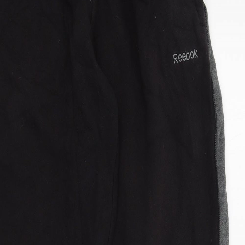 Reebok Mens Black   Jogger Trousers Size M L29 in