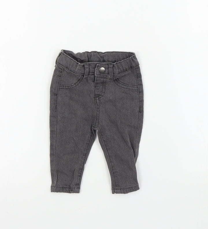 Disney Baby Boys Grey   Cargo Trousers Size 3-6 Months