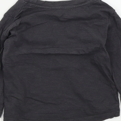 pep&co Boys Grey Colourblock  Pullover Jumper Size 18-24 Months