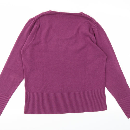 alexara Womens Purple   Pullover Jumper Size L