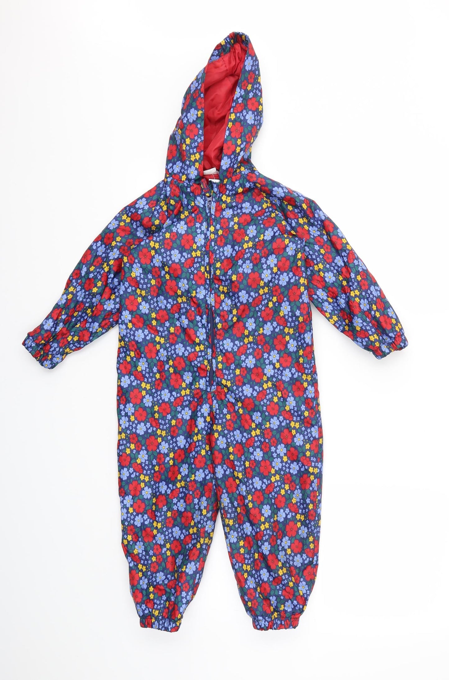 Mini Club Girls Multicoloured Floral  Basic Jacket Snowsuit Size 3-4 Years