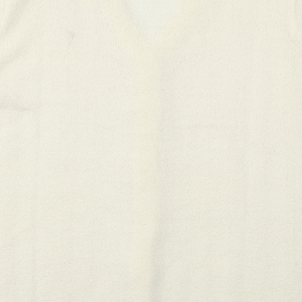 EWM Womens Ivory   Cardigan Jumper Size M