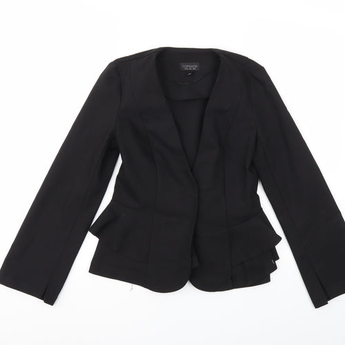 Topshop Womens Black   Jacket Blazer Size 8