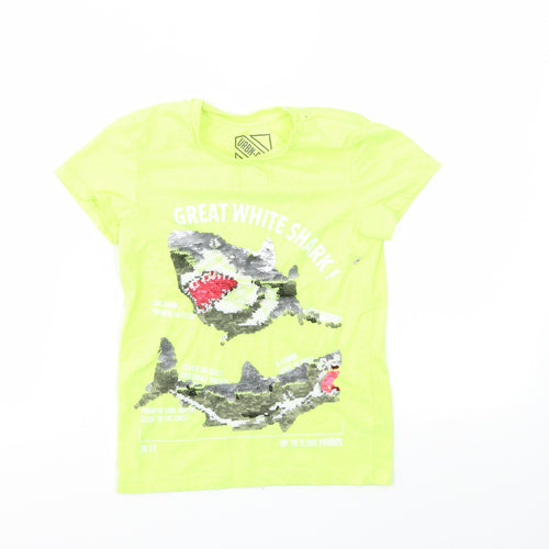 URBAN DEPT Boys Yellow Animal Print  Basic T-Shirt Size 6 Years