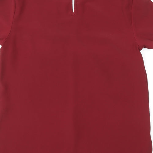 New Look Womens Red   Basic T-Shirt Size 10