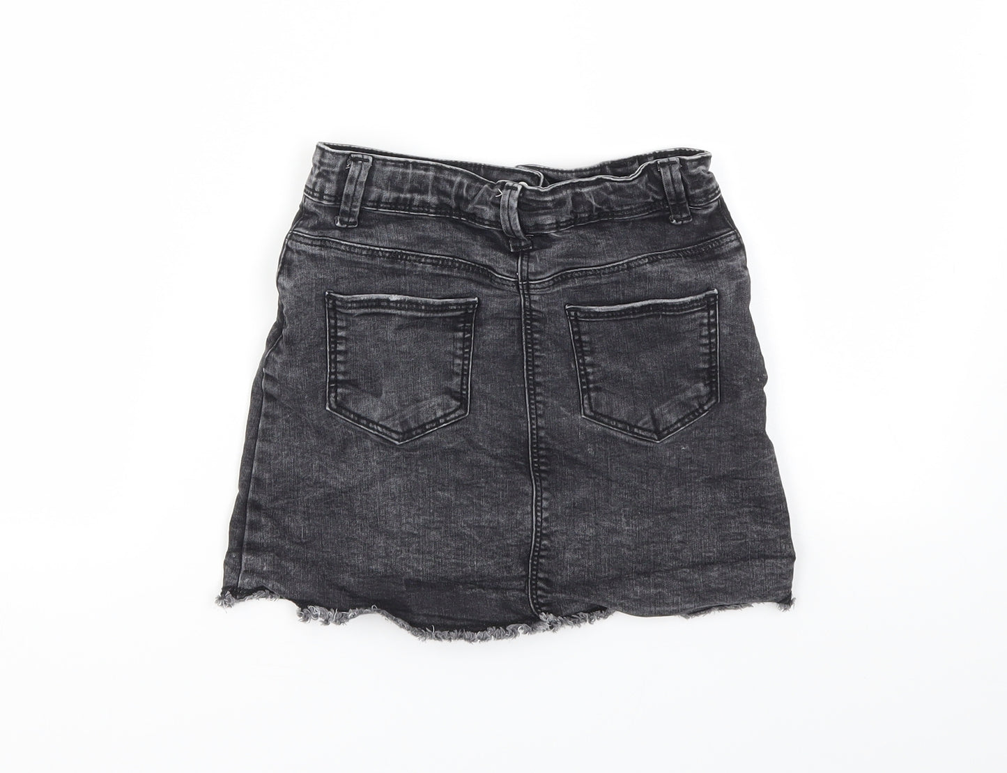 TU Girls Black   Cut-Off Shorts Size 7 Years