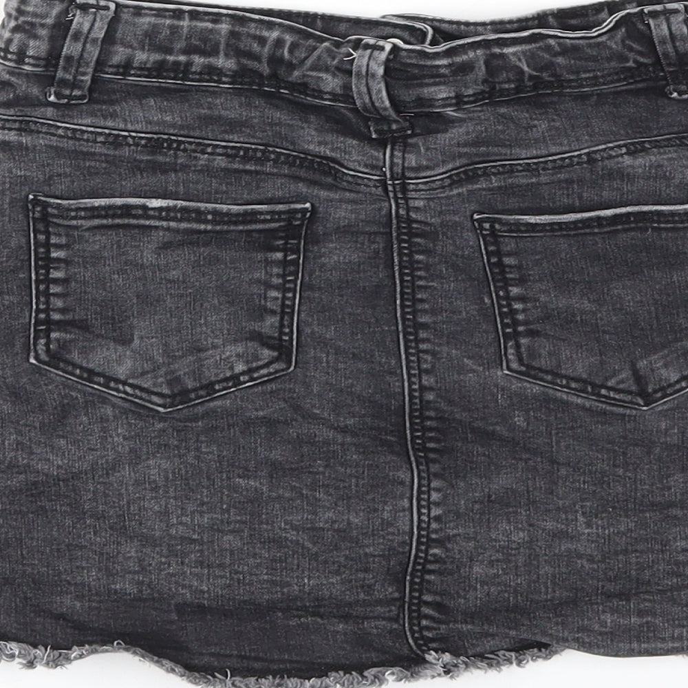 TU Girls Black   Cut-Off Shorts Size 7 Years