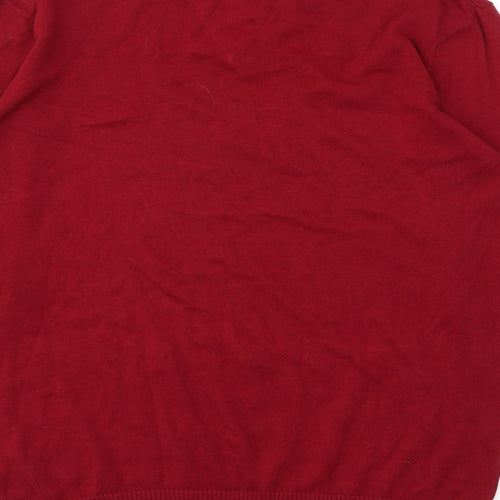 Sand stone Mens Red   Pullover Sweatshirt Size M