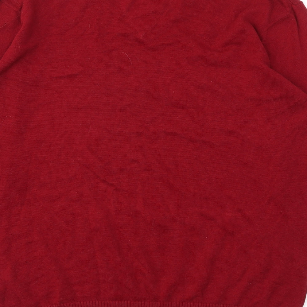 Sand stone Mens Red   Pullover Sweatshirt Size M