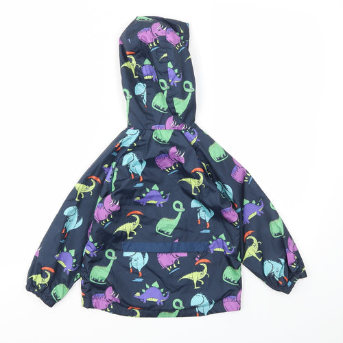 TU Boys Multicoloured Animal Print  Basic Coat Coat Size 2-3 Years