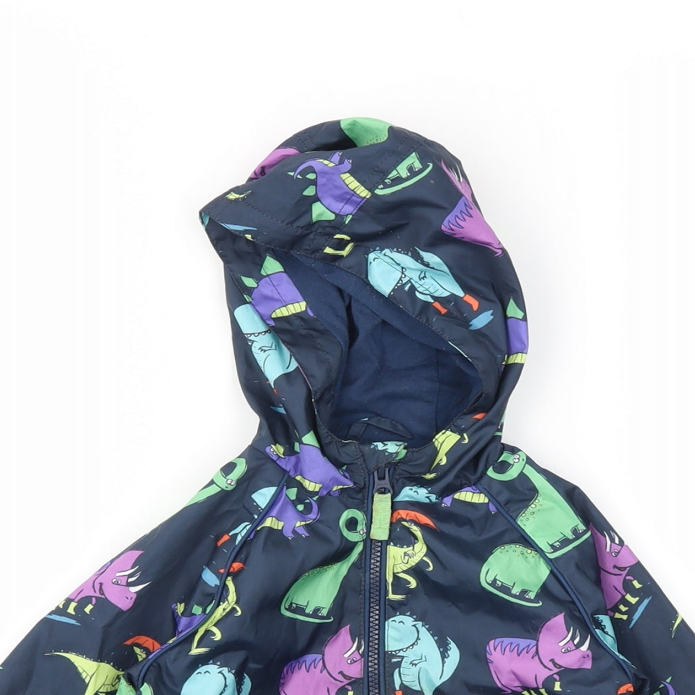 TU Boys Multicoloured Animal Print  Basic Coat Coat Size 2-3 Years