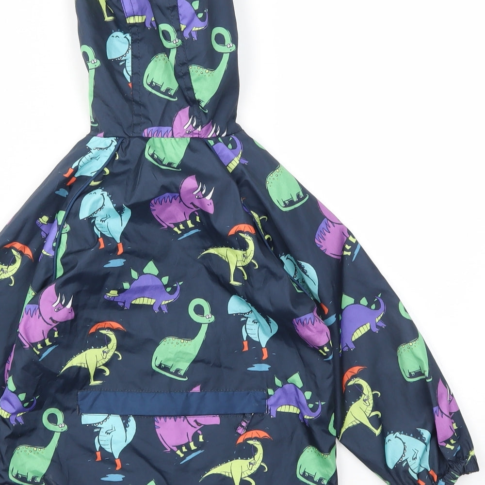 TU Boys Multicoloured Animal Print  Basic Coat Coat Size 2-3 Years