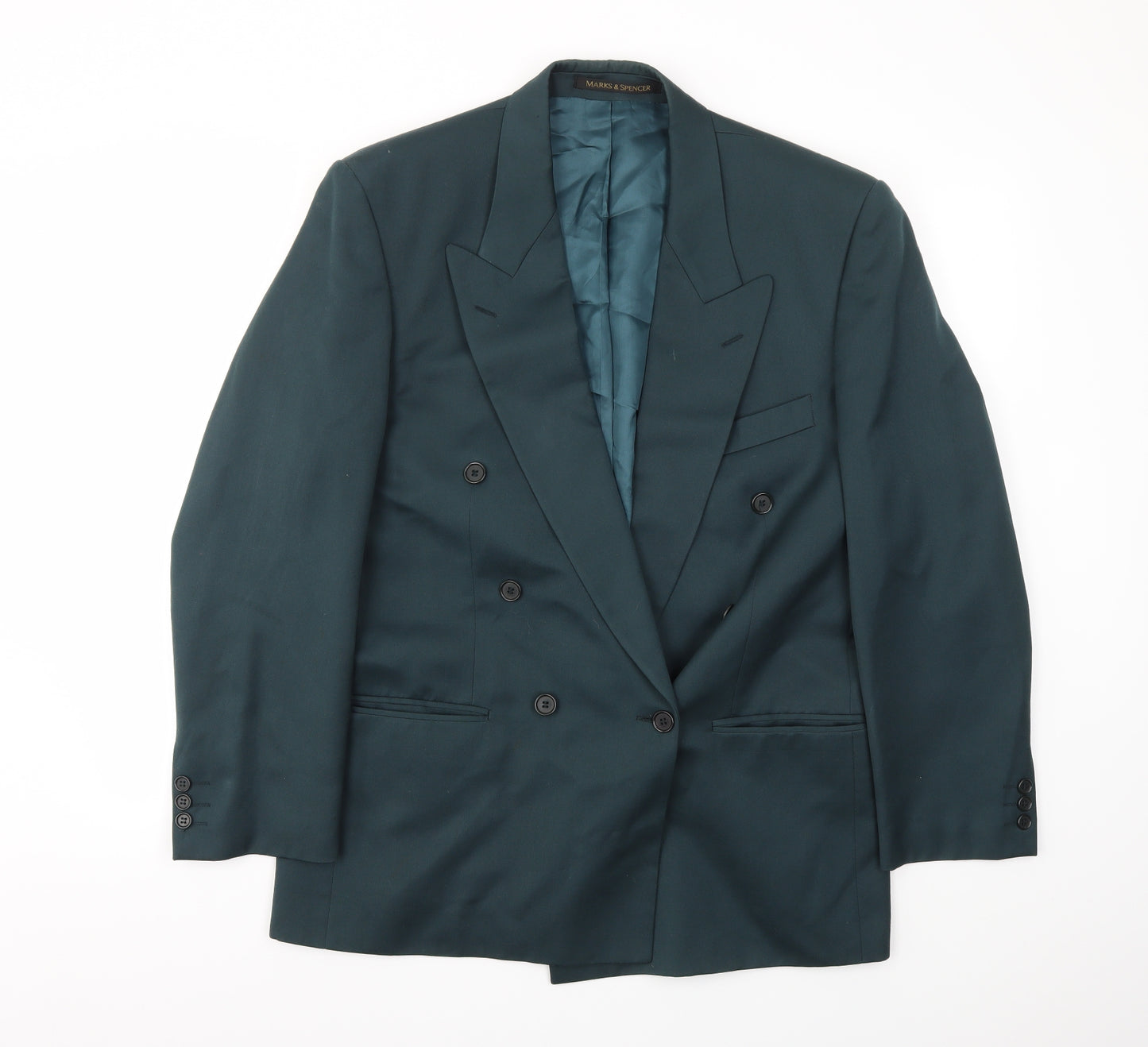 M&S Mens Green   Jacket Blazer Size 40