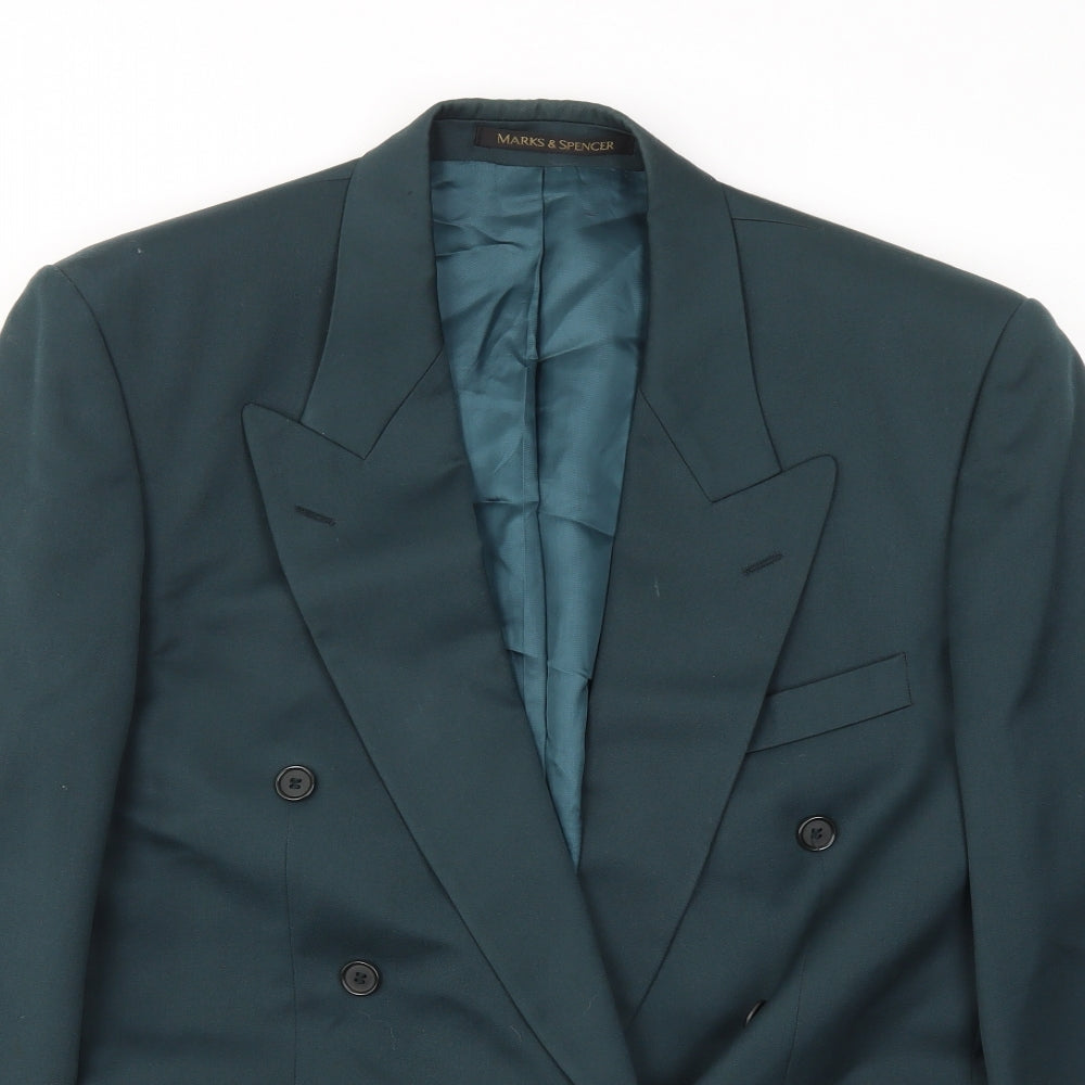 M&S Mens Green   Jacket Blazer Size 40
