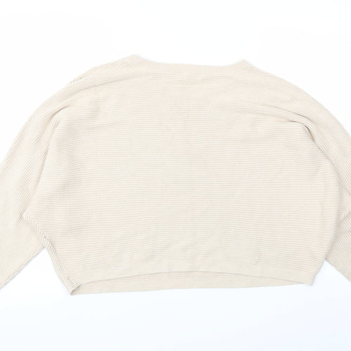 H&M Womens Beige   Pullover Jumper Size L