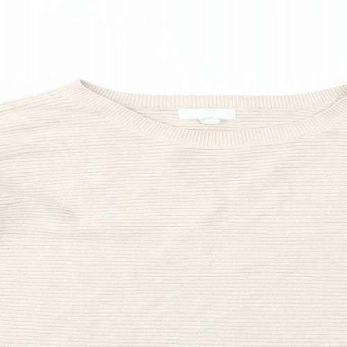H&M Womens Beige   Pullover Jumper Size L