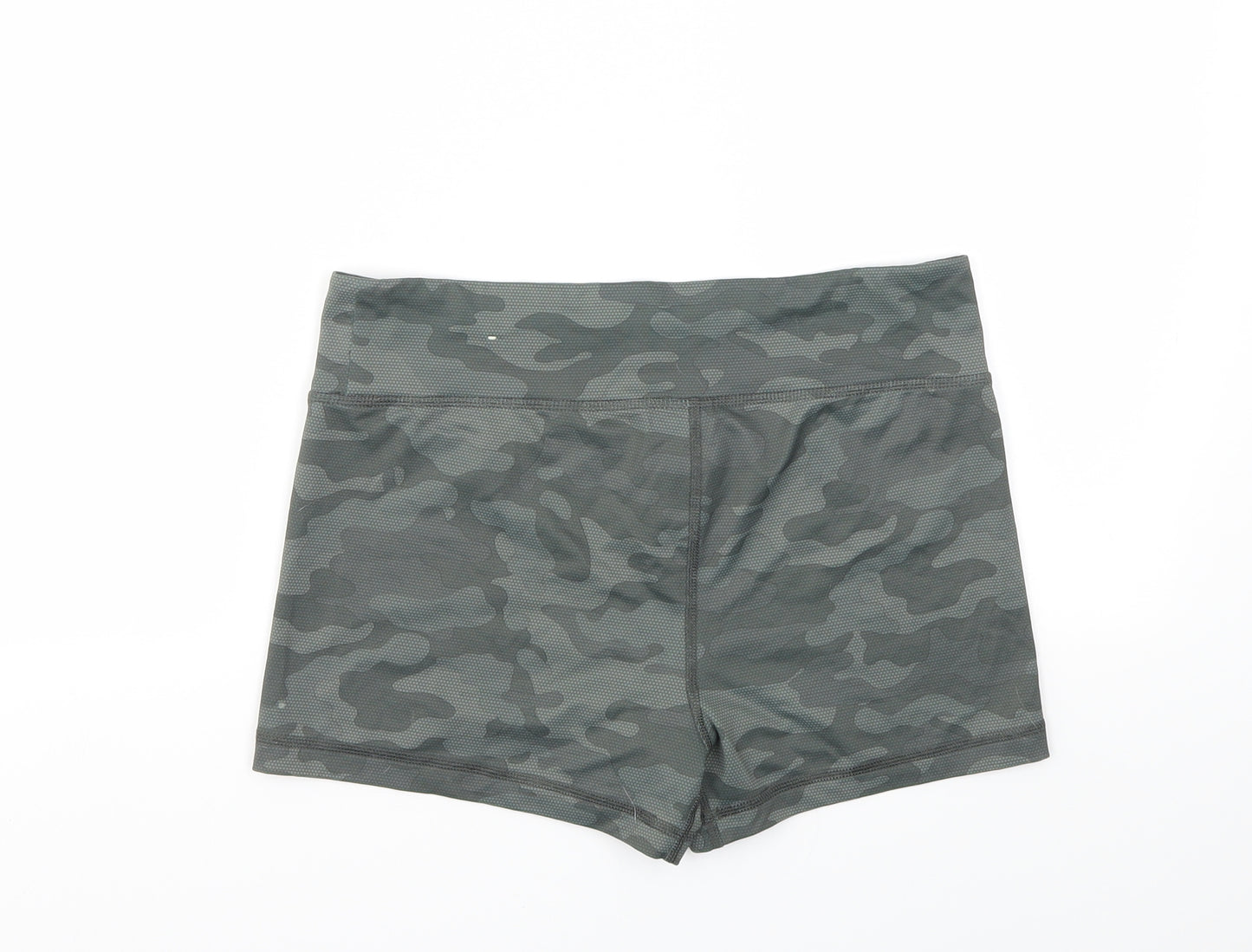 Preworn Womens Green Camouflage  Cut-Off Shorts Size S