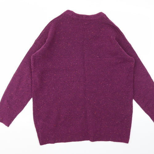 Nutmeg Womens Purple   Pullover Jumper Size 12